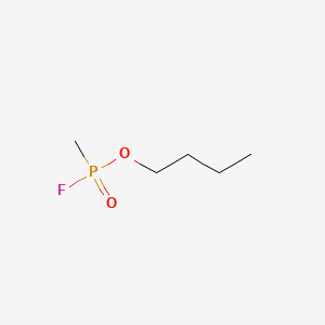 molecular formula C5H12FO2P B12670025 Butyl methylphosphonofluoridate CAS No. 352-63-6