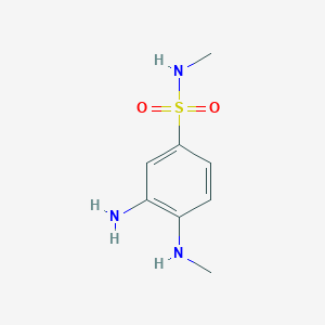 molecular formula C8H13N3O2S B1267003 3-Amino-n-methyl-4-(methylamino)benzenesulfonamide CAS No. 66315-14-8