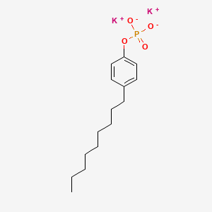 molecular formula C15H23K2O4P B12670067 Phenol, 4-nonyl-, phosphate, potassium salt CAS No. 68936-85-6