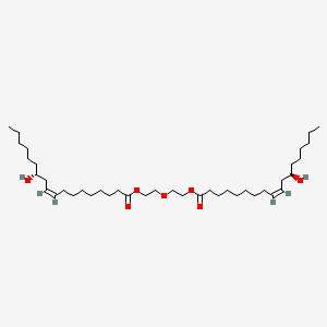 molecular formula C40H74O7 B12670083 Oxydiethylene diricinoleate CAS No. 74356-18-6