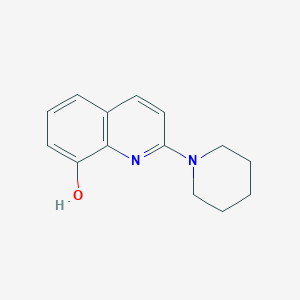 molecular formula C14H16N2O B1267009 2-(哌啶-1-基)喹啉-8-酚 CAS No. 31570-94-2