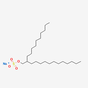molecular formula C24H49NaO4S B12670214 Sodium 2-decyltetradecyl sulphate CAS No. 94200-75-6