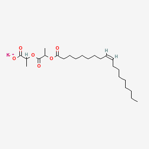 molecular formula C24H41KO6 B12670226 Potassium 2-(1-carboxylatoethoxy)-1-methyl-2-oxoethyl oleate CAS No. 94313-69-6