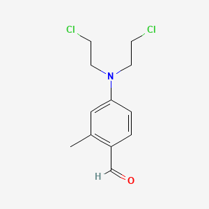 molecular formula C12H15Cl2NO B1267024 4-N,N-Bis(2-chloroethyl)amino-2-tolualdehyde CAS No. 26459-95-0