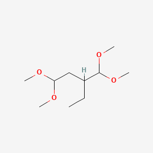 molecular formula C10H22O4 B12670243 3-(Dimethoxymethyl)-1,1-dimethoxypentane CAS No. 68860-51-5