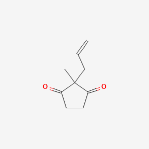 molecular formula C9H12O2 B1267027 2-Allyl-2-methyl-1,3-cyclopentanedione CAS No. 26828-48-8