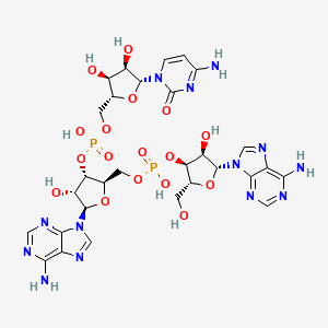 molecular formula C29H37N13O17P2 B12670286 Cytidylyl-(5'.3')-adenylyl-(5'.3')-adenosine CAS No. 2760-27-2