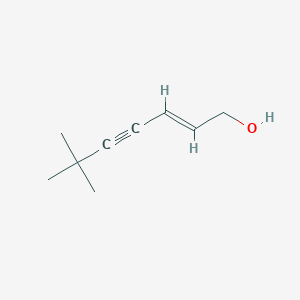 molecular formula C9H14O B126703 1-Hydroxy-6,6-dimethyl-2-heptene-4-yne CAS No. 173200-56-1