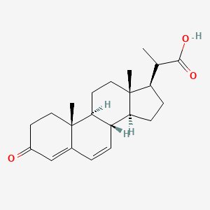 molecular formula C22H30O3 B12670318 3-Oxopregna-4,6-diene-20-carboxylic acid CAS No. 87707-05-9