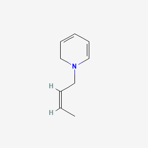 molecular formula C9H13N B12670337 Pyridine, 2-(1Z)-1-butenyl- CAS No. 71532-20-2