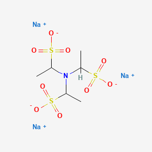 molecular formula C6H12NNa3O9S3 B12670413 Trisodium 1,1',1''-nitrilotris(ethanesulphonate) CAS No. 31827-09-5