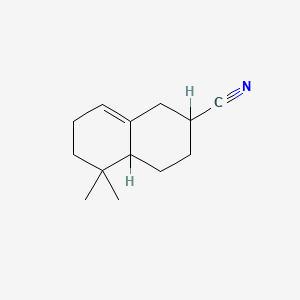 molecular formula C13H19N B12670448 Octahydro-5,5(or 8,8)-dimethylnaphthalene-2-carbonitrile CAS No. 51178-98-4