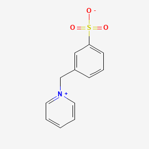molecular formula C12H11NO3S B12670451 Pyridinium, 1-((3-sulfophenyl)methyl)-, inner salt CAS No. 75508-32-6