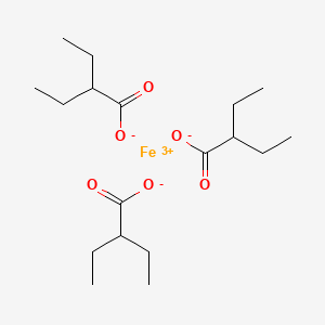molecular formula C18H33FeO6 B12670463 Iron tris(2-ethylbutyrate) CAS No. 82807-83-8