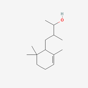 molecular formula C14H26O B12670474 alpha,beta,2,6,6-Pentamethylcyclohex-2-ene-1-propan-1-ol CAS No. 93980-72-4