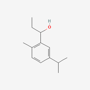 molecular formula C13H20O B12670525 alpha-Ethyl-5-isopropyl-2-methylbenzyl alcohol CAS No. 84145-50-6