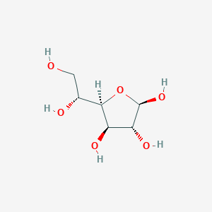 molecular formula C6H12O6 B12670566 beta-D-glucofuranose CAS No. 30412-16-9