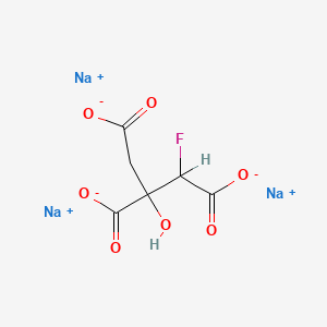 molecular formula C6H4FNa3O7 B12670574 Trisodium fluorocitrate CAS No. 3834-35-3
