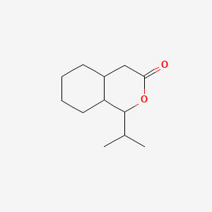 molecular formula C12H20O2 B12670581 Octahydro-1-isopropyl-3H-2-benzopyran-3-one CAS No. 84604-64-8