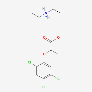 molecular formula C13H18Cl3NO3 B12670598 Diethylammonium 2-(2,4,5-trichlorophenoxy)propionate CAS No. 94042-99-6