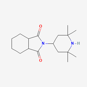molecular formula C17H28N2O2 B12670608 Hexahydro-N-(2,2,6,6-tetramethyl-4-piperidyl)phthalimide CAS No. 79720-22-2