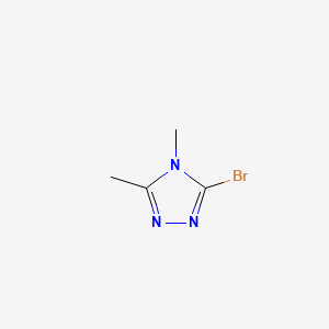 molecular formula C4H6BrN3 B1267061 4H-1,2,4-三唑，3-溴-4,5-二甲基- CAS No. 56616-84-3
