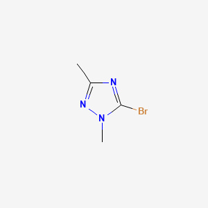molecular formula C4H6BrN3 B1267063 5-Bromo-1,3-dimethyl-1H-1,2,4-triazole CAS No. 56616-96-7