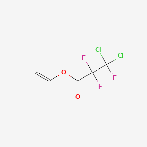 molecular formula C5H3Cl2F3O2 B12670656 Vinyl 3,3-dichloro-2,2,3-trifluoropropionate CAS No. 78840-97-8