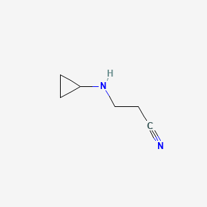 molecular formula C6H10N2 B1267066 3-(环丙基氨基)丙腈 CAS No. 58196-47-7