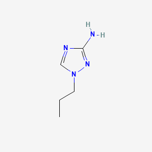 molecular formula C5H10N4 B1267067 1H-1,2,4-Triazol-3-amine, 1-propyl- CAS No. 58661-95-3