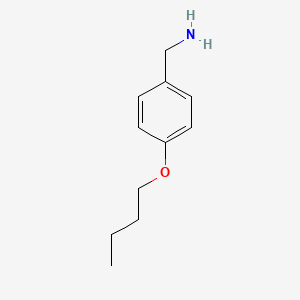 molecular formula C11H17NO B1267068 4-Butoxybenzylamine CAS No. 21244-35-9