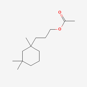 molecular formula C14H26O2 B12670696 alpha,gamma,gamma-Trimethylcyclohexylpropyl acetate CAS No. 93917-67-0