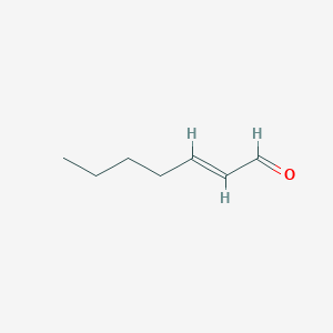 molecular formula C7H12O B126707 2-庚烯醛 CAS No. 18829-55-5