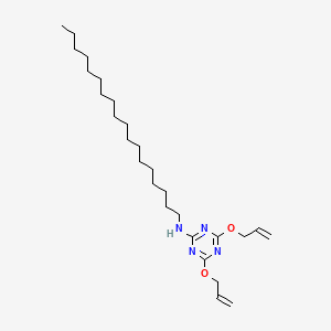 molecular formula C27H48N4O2 B12670700 N-Octadecyl-4,6-bis(allyloxy)-1,3,5-triazin-2-amine CAS No. 51305-29-4