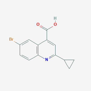 6-Bromo-2-cyclopropylquinoline-4-carboxylic acid