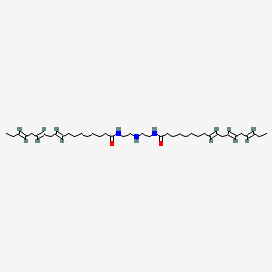 molecular formula C40H69N3O2 B12670728 N,N'-(Iminodi-2,1-ethanediyl)bis(9,12,15-octadecatrienamide) CAS No. 93918-48-0