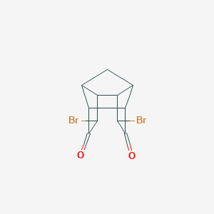 molecular formula C11H10Br2O2 B1267075 4,10-Dibromotetracyclo[6.3.0.0~2,6~.0~5,9~]undecane-3,11-dione CAS No. 142436-72-4