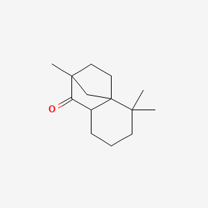 molecular formula C14H22O B12670763 Hexahydro-2,5,5-trimethyl-2H-2,4a-methanonaphthalen-1(5H)-one CAS No. 77923-82-1