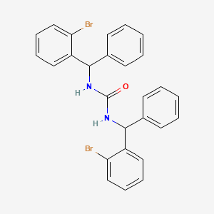 molecular formula C27H22Br2N2O B12670784 N,N'-Bis((2-bromophenyl)phenylmethyl)urea CAS No. 160807-86-3