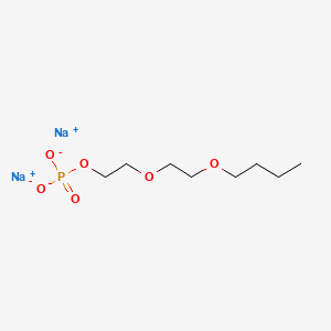 molecular formula C8H17Na2O6P B12670792 Ethanol, 2-(2-butoxyethoxy)-, phosphate, sodium salt CAS No. 68814-11-9