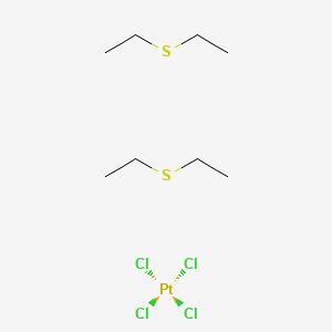 molecular formula C8H20Cl4PtS2 B12670807 Tetrachlorobis(1,1'-thiobis(ethane))platinum CAS No. 55903-50-9
