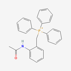 molecular formula C27H25NOP+ B12670850 N-(2-((Triphenylphosphoranyl)methyl)phenyl)acetamide CAS No. 80556-69-0