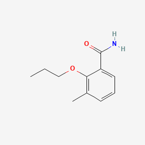 molecular formula C11H15NO2 B12670897 m-Toluamide, 2-propoxy- CAS No. 91329-85-0