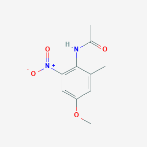 molecular formula C10H12N2O4 B1267091 N-(4-甲氧基-2-甲基-6-硝基苯基)乙酰胺 CAS No. 500562-84-5