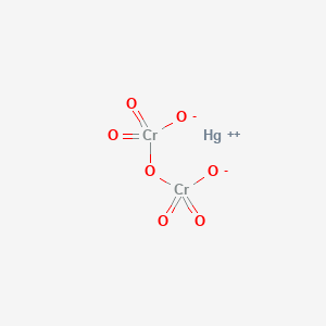 molecular formula Cr2HgO7 B12670943 Mercuric dichromate (VI) CAS No. 7789-10-8
