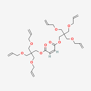 molecular formula C32H48O10 B12670946 Bis(3-(allyloxy)-2,2-bis((allyloxy)methyl)propyl) maleate CAS No. 85661-28-5