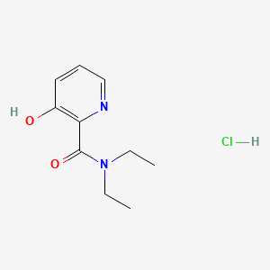 molecular formula C10H15ClN2O2 B12670954 N,N-Diethyl-3-hydroxypyridine-2-carboxamide monohydrochloride CAS No. 85567-46-0