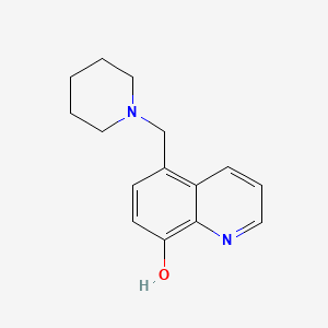 molecular formula C15H18N2O B1267096 5-(Piperidin-1-ylmethyl)quinolin-8-ol CAS No. 41455-83-8