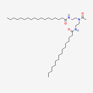 molecular formula C40H79N3O3 B12670964 N-(2-(Acetyl(2-((1-oxohexadecyl)amino)ethyl)amino)ethyl)stearamide CAS No. 85154-11-6