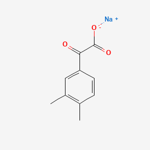 molecular formula C10H9NaO3 B12670968 Sodium 3,4-dimethylphenylglyoxylate CAS No. 81632-85-1
